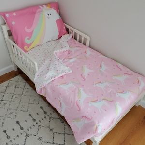 Unicorn toddler bedding set